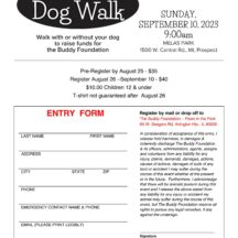 Image from the Paws in the Park Dog Walk event on September 10, 2023