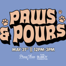Image from the Paws and Pours event on May 31, 2025