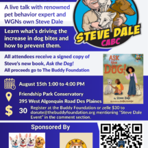 Image from the Steve Dale event on August 15, 2026