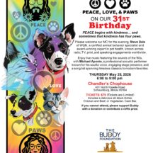 Image from the The Buddy Foundation Celebrates Peace, Love & Paws on our 31st Birthday event on May 28, 2026