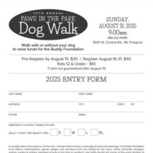 Image from the Paws in the Park event on August 31, 2025